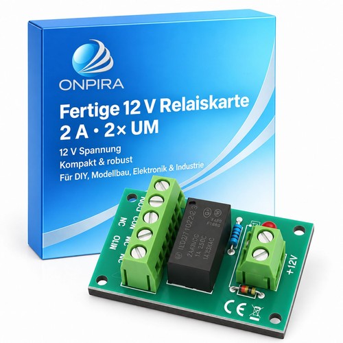 Fertige 12v relaisplatine 1xum - fertige,