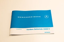 Unimog Betriebsanleitung Seilwinde 3500 V vorne