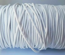 3m Gummikordel 3mm Meterware Gummiband Hutgummi Gummilitze Rundgummi elastisch 