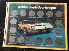 Shell Münzen Weltberühmte Sportwagen - 70er Oldtimer Panton Eames Ära Space Age