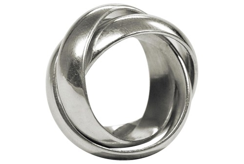 Silbermoos dreierring damen - dreierring,