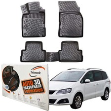 Trimak 3D Gummimatten für Seat Alhambra 2010-2022 Fussmatten Auto TPE Fußmatten