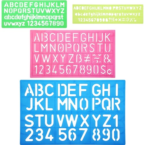 Buchstabenschablonen set - buchstabenschablonen,