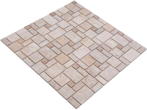 Mosaik fliese travertin - mosaik,
