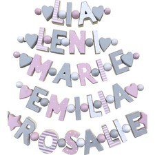 WUNSCHNAME NAMENSKETTE HOLZ