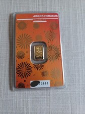 1 gramm Goldbarren Heraeus Ochse 2021