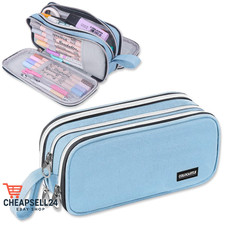 Federtasche mit 3 Fächern Lichtblau Schulranzen