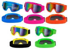 Retro Ski Brille in Neon
