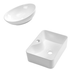 KERAMIK AUFSATZWASCHBECKEN WASCHTISCH WASCHBECKEN WASCHSCHALE HANDWASCHBECKEN WC