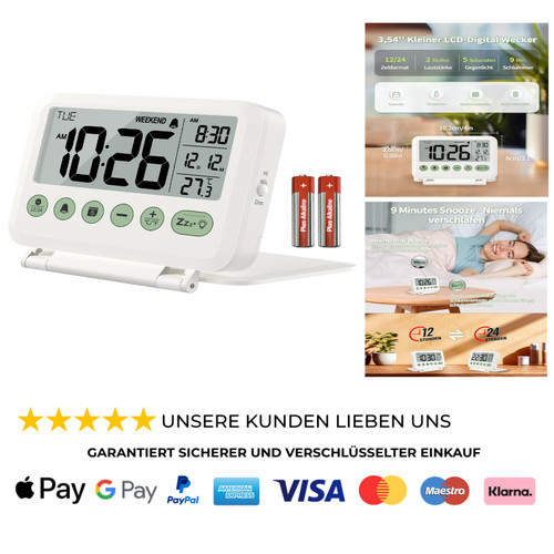Digital wecker klein - klein, stufen