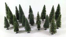 Set 19 Stück H0 Tannen mit