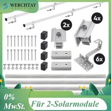 PV Photovoltaik Solarpaneel Halterung 2er Montage Set Ziegeldach Befestigung