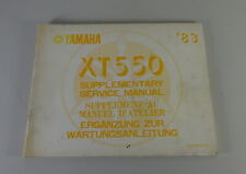 Werkstatthandbuch Ergänzung Wartungsanleitung Yamaha XT 500 Stand 11/1982