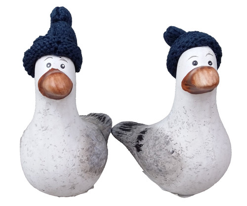 2er set möwe aus keramik - möwe,