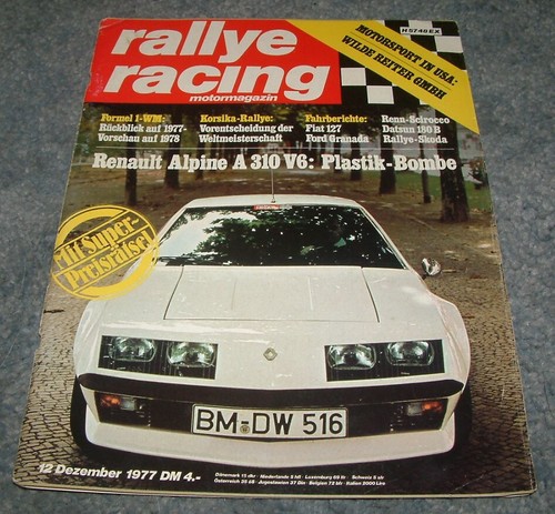 Rallye racing 1977 mit - rallye, 12/1977