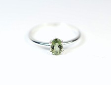 Ring Moldavit facettiert / U