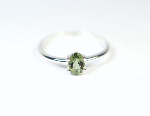 Ring moldavit facettiert u - ring,