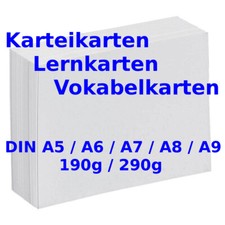 Karteikarten Lernkarten