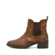 Rieker Damen Y0771 Stiefeletten Braun Leder Knöchelhoch Chelsea Boots EU 40