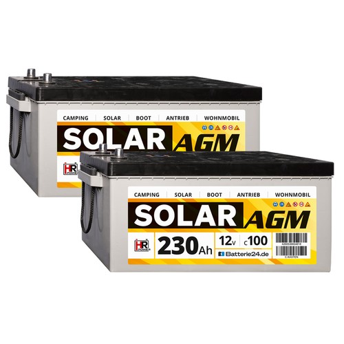 230ah agm solar - 2x, solar-batterie