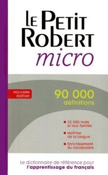 Petit robert micro - petit,
