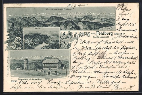 Lithographie feldberg - lithographie,