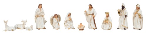 Krippenfiguren set teilig - set, 11-teilig