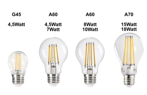 E27 led retro filament - e27,