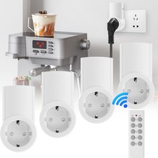 4x Funksteckdosen Set Funk Starterkit mit Steckdose und Fernbedienung bis 30m