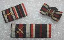 Bandspangen/ Knopflochspange Frontkämpfer und KVK-Medaille