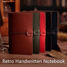 Vintage Leder Notizbuch A5 mit Gürtelschließe – Reisetagebuch, Tagebuch, Journal