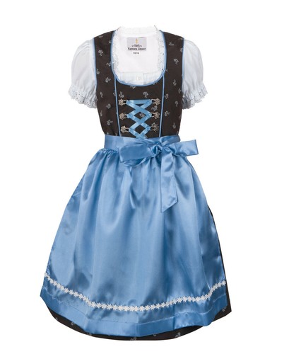 Kinderdirndl sophia braun - kinderdirndl,