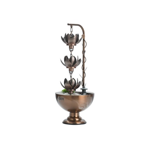 Tischbrunnen mit lotus schalen - mit, lotus-schalen