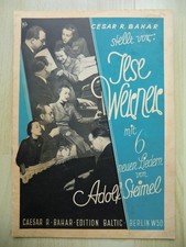 Notenheft mit 6 neuen Liedern von Ilse Werner von Adolf Steimel - Berlin 1943