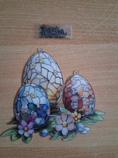 Fensterbild, Acryl, Ostereier