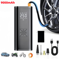 9000mAh Elektrische Luftpumpe Akku Kabellos Auto Reifen Druckluft Luftkompressor
