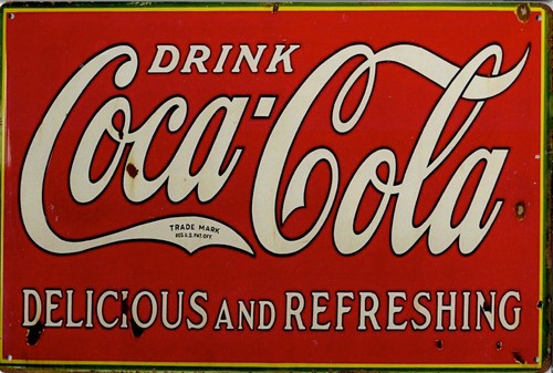 Blechschild coca cola 20x30cm - coca,