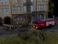 Feuerwehr Löschfahrzeug mit