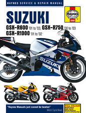 Reparaturhandbuch / -anleitung Suzuki GSX-R 600/750 01, 02, 03 GSX-R 1000 01-02 