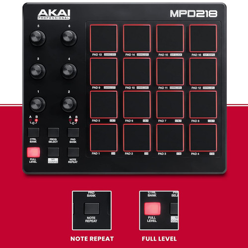 Akai mpd218 midi - akai,