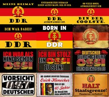 Blechschild 20x30 ddr sprüche - 20x30,