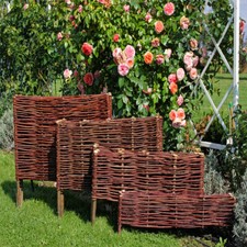 Weidenzaun beeteinfassung - weidenzaun,