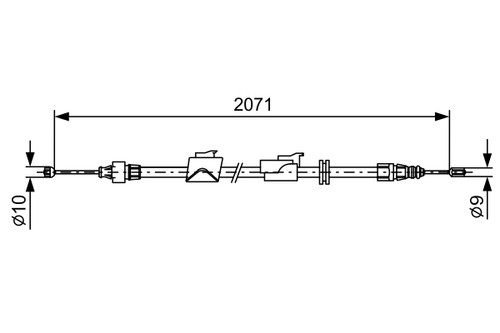 Bosch handbremsseil für ford - bosch,