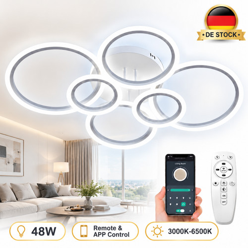Deckenleuchte led ring - led, 6-ring