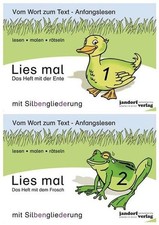 Lies mal - Hefte 1 und 2 (Paket) mit Silbengliederung: Vom Wort zum Text - Anfan