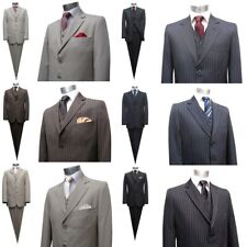 Nadelstreifen Herren Anzug 3 teilig