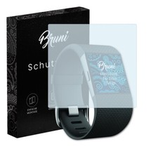 Bruni 2x Folie für Fitbit Surge Schutzfolie Displayschutzfolie