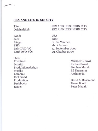 Sex and lies sin city - sex,