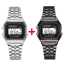 2Stück Digital Armbanduhr