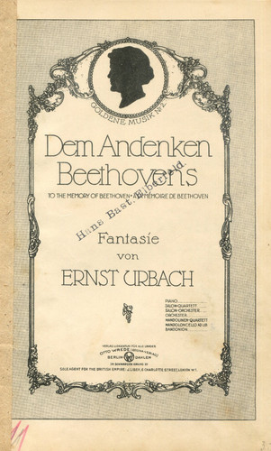 Dem andenken beethovens - dem,